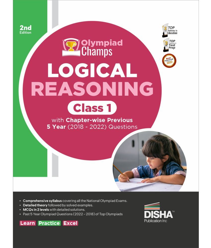     			Olympiad Champs Logical Reasoning Class 1 with Chapter-wise Previous 5 Year (2018 - 2022) Questions 2nd Edition | Complete Prep Guide with Theory, PYQs, Past & Practice Exercise |