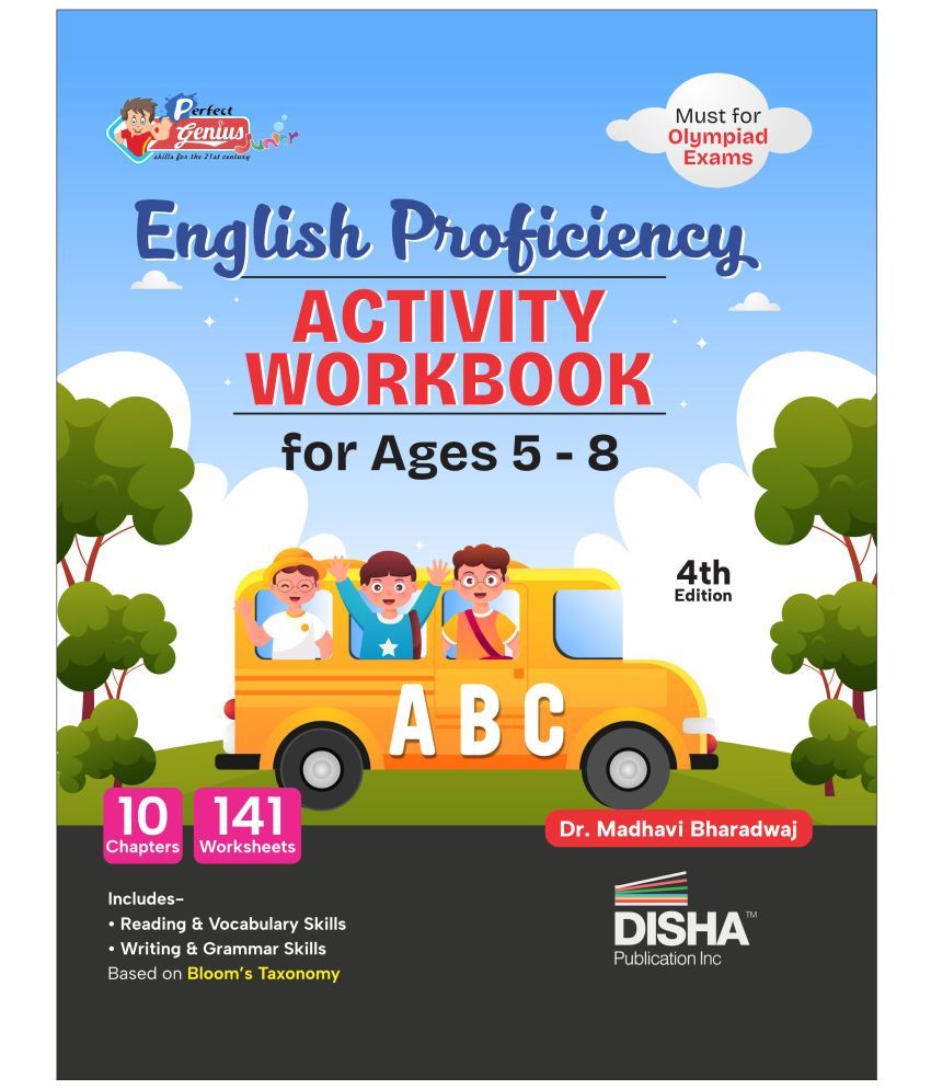     			Perfect Genius English Proficiency Activity Workbook for Ages 5 to 8 - 4th Edition | Must for Olympiad Exams | Builds 141 Life Skills