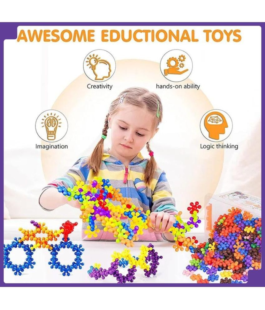     			Stysol 100 Pcs of Interlocking Blocks Educational, Construction Blocks for Kids, Colorful Star Building Blocks Toys for Kids Boys Girls Multicolor (100 Star Links-Construction Blocks)