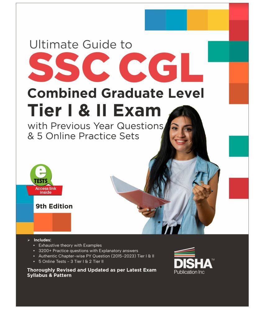     			Ultimate Guide to SSC CGL - Combined Graduate Level - Tier I & Tier II Exam with Previous Year Questions & 5 Online Practice Sets 9th Edition | Combin