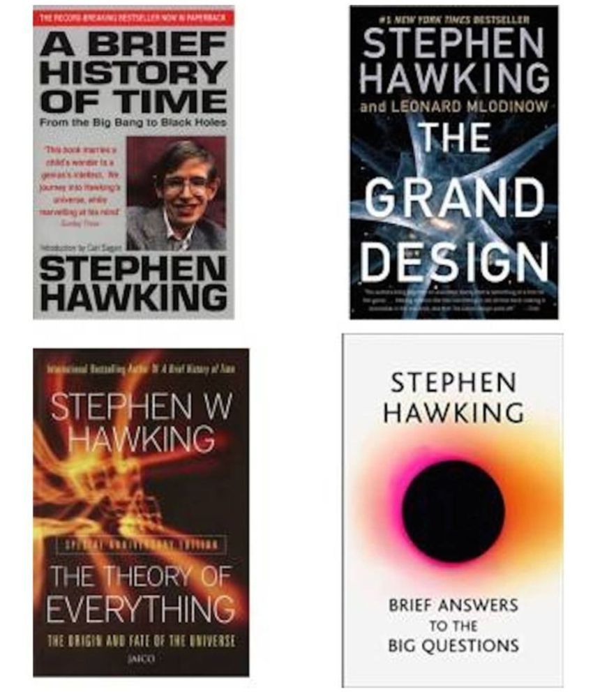     			A brief history of time + the grand design &brief answer to the big question & the theory of everything STEPHEN HAWKING BOOKS COMBO