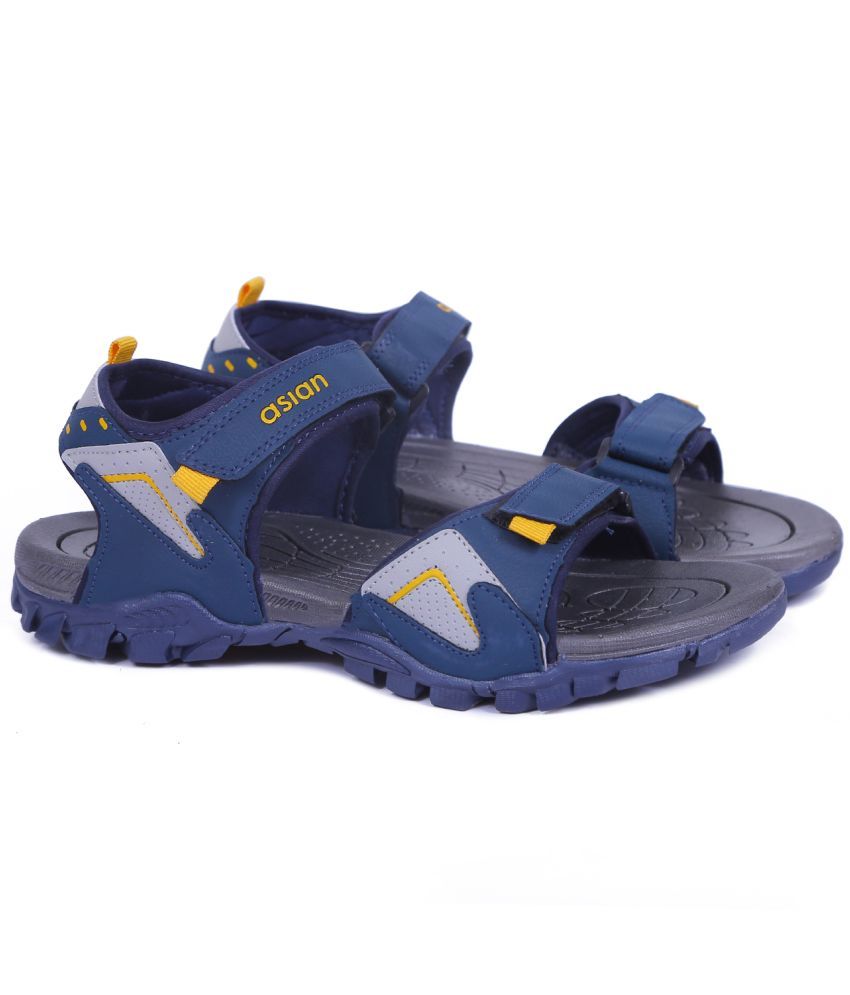     			ASIAN - Navy Men's Floater Sandals