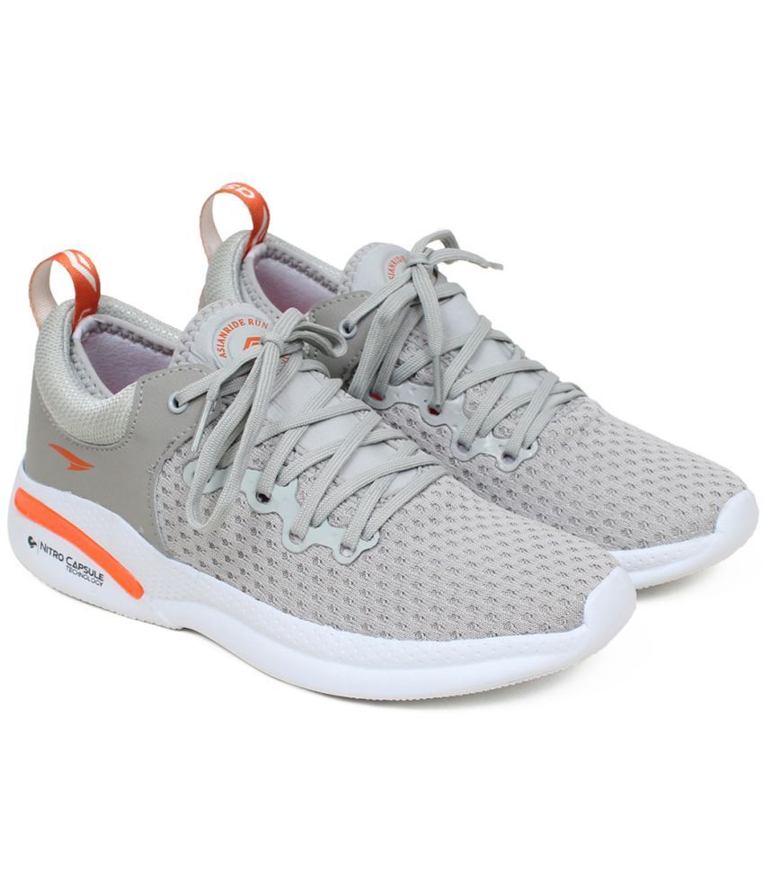     			ASIAN creta-12 Light Grey Men's Sports Running Shoes