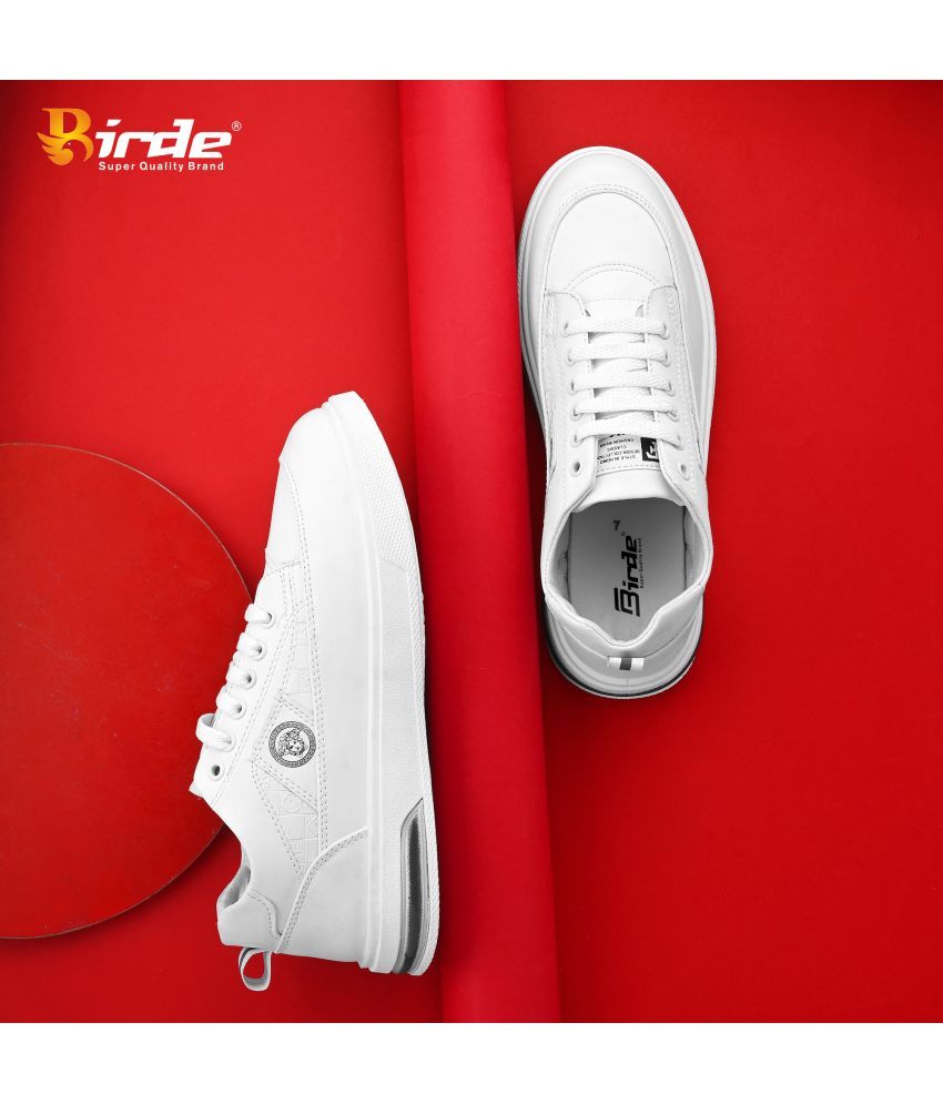     			Birde Lifestyle Casual & Partywear Sneakers for Men White Men's Sneakers