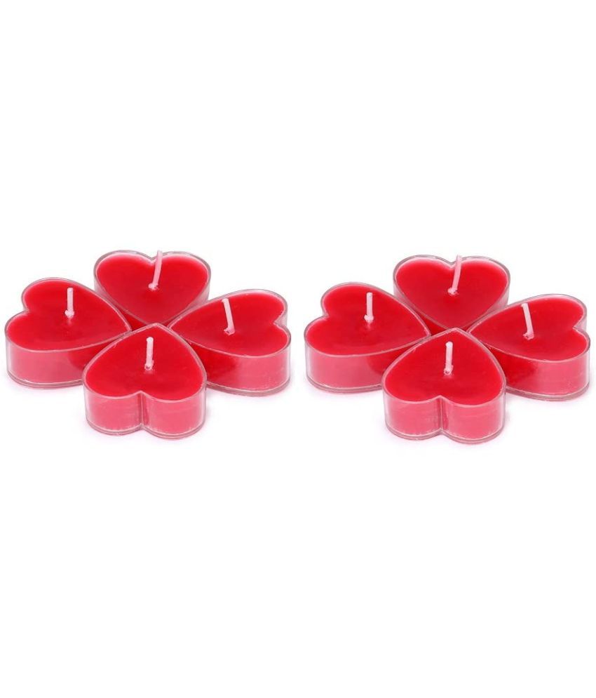     			Somil Red Spice Wax Tea Light Candle 3 cm ( Pack of 8 )