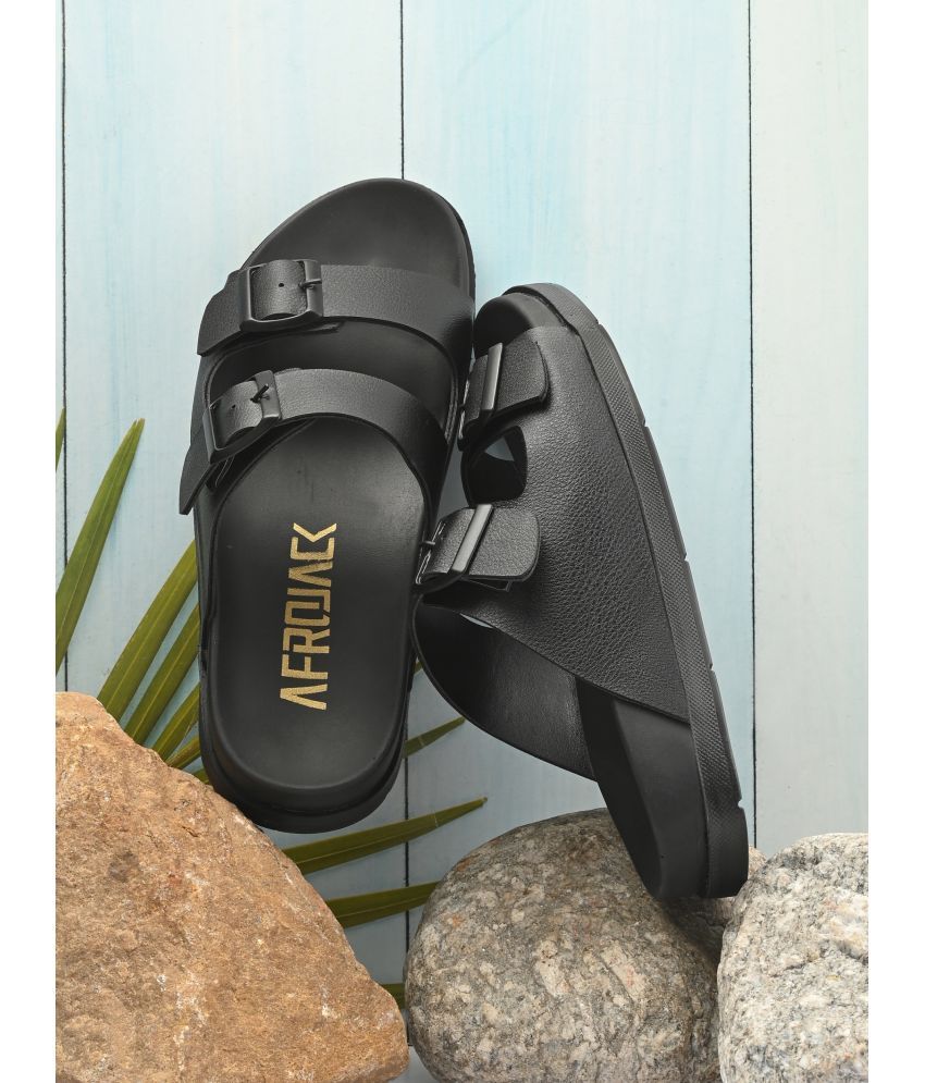     			Afrojack - Black Men's Sandals