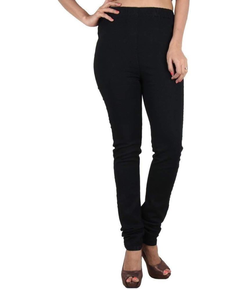     			OuterWear - Denim Regular Fit Black Women's Jeggings ( Pack of 1 )