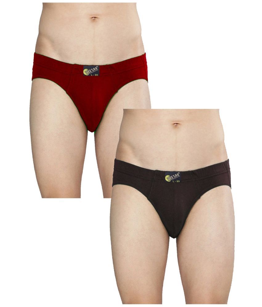     			VEE SAA Pack of 2 Cotton Briefs For Men's ( Multicolor )