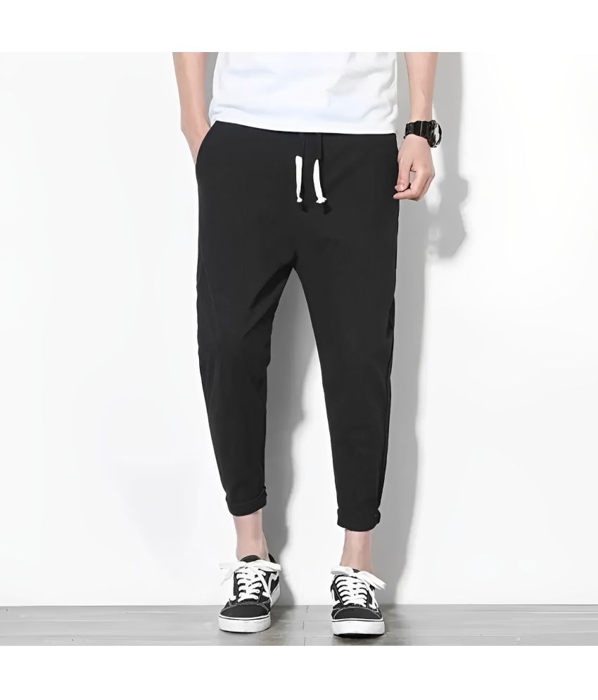     			risemax Black Polyester Men's Trackpants ( Pack of 1 )