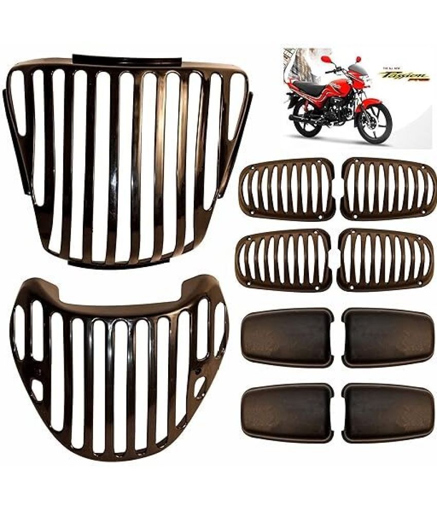     			Golden Fox full kit grill Passion Old Model Only (Black, Set of 6) Bike Headlight Grill 02 Bike Headlight Grill (Black)