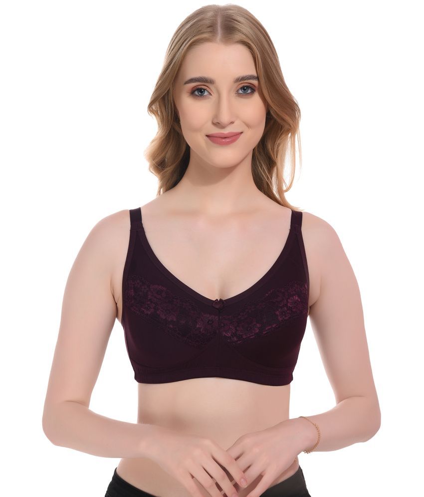     			Elina Pack of 1 Lace Non Padded Minimizer Bra For Women ( Purple )