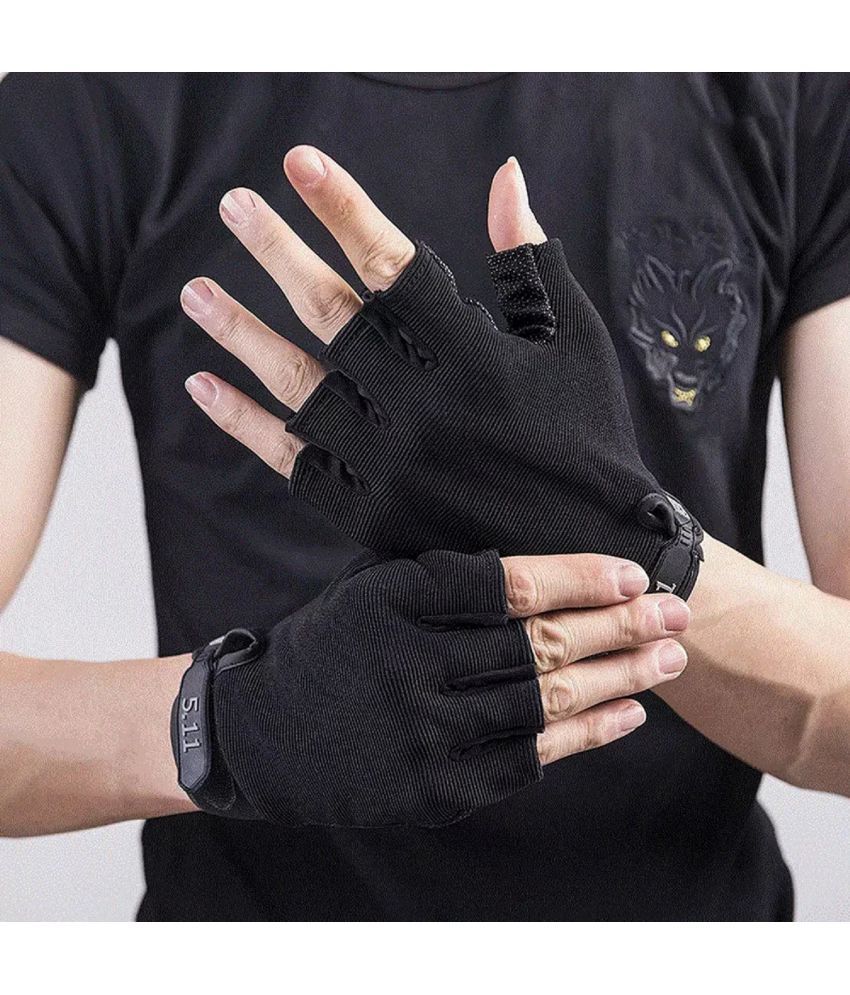     			Gjshop Synthetic Cycling Gloves ( Pack of 1 )