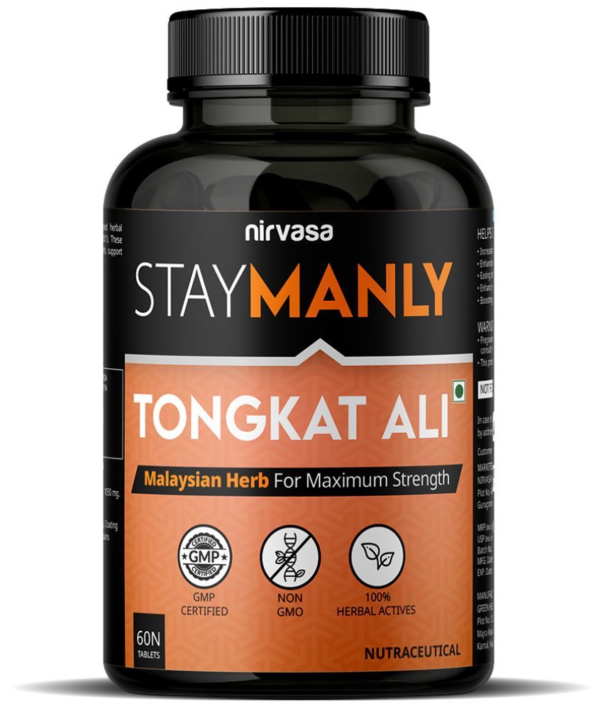     			Staymanly Tongat Ali Tablet, Malaysian Herb for Maximum Strength, enriched with Tongkat Ali Extract (100:1), L-Arginine with Piperine 95%, Vegeterian Tablet, 1B (1 X 60 Tablet)