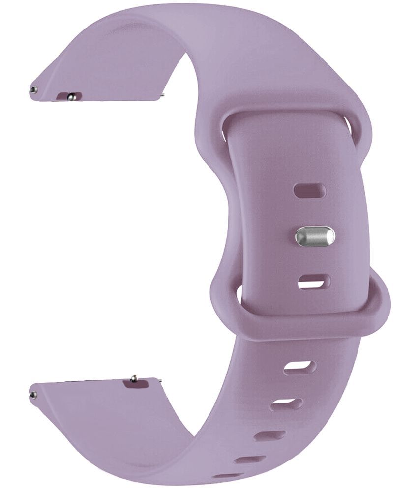     			ACM Watch Strap Silicone Belt 22mm compatible with Fire-Boltt Ninja Call Pro Plus Fusion Smartwatch Sports Dual Closure Band Purple