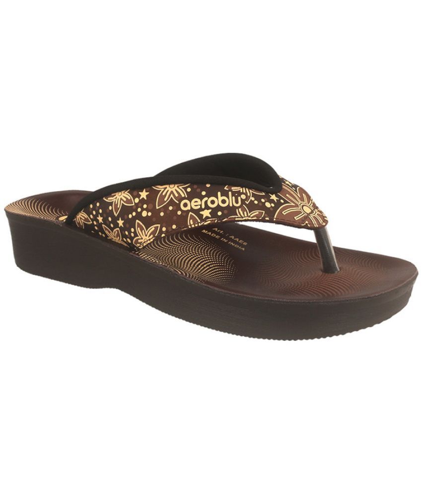     			Aeroblu Footwear Brown Women's Flats