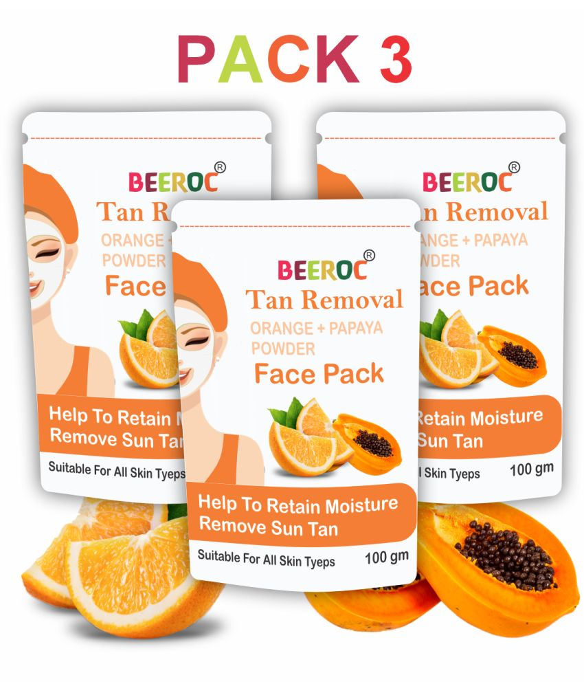     			BEEROC - Tan Removal Face Pack for All Skin Type ( Pack of 3 )