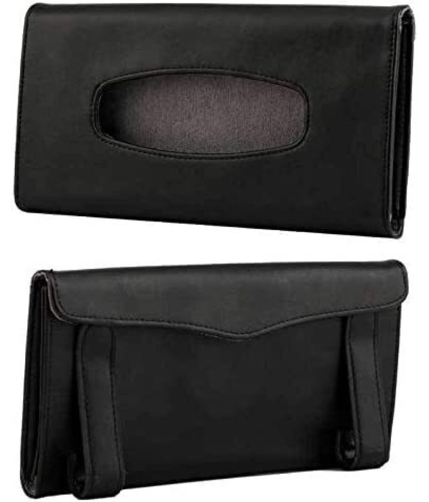     			CAMPARK Car Tissue Dispenser Leather Black