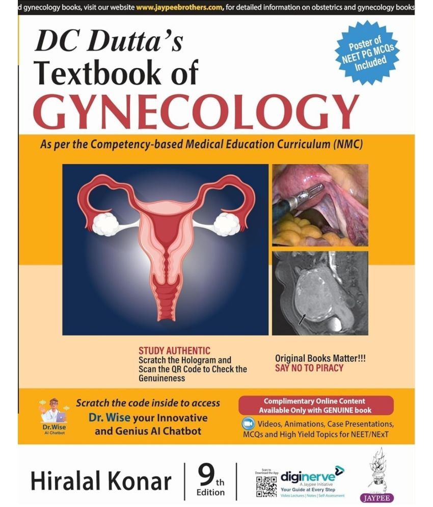     			DC Dutta’s Textbook of Gynecology Paperback – 12 February 2024