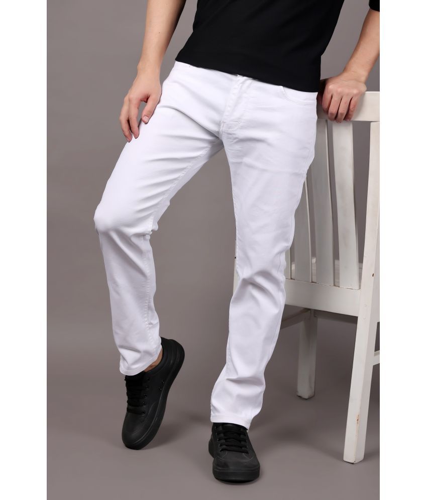     			Edit look Regular Fit Basic Men's Jeans - White ( Pack of 1 )