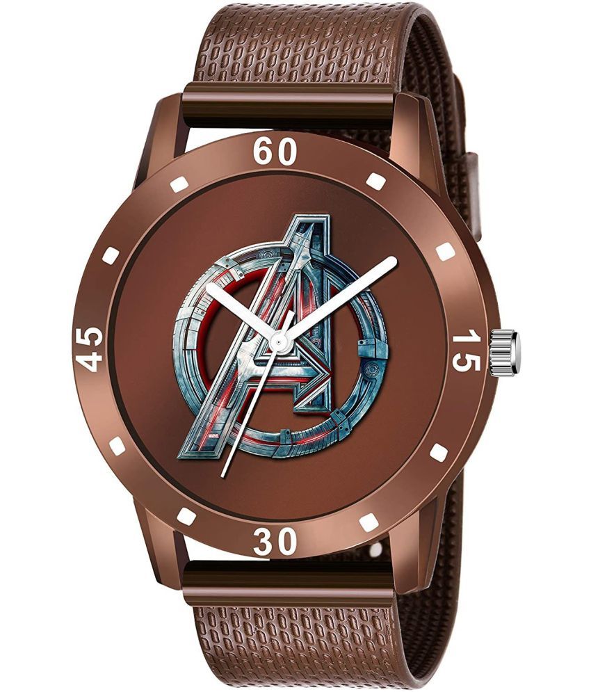     			Rozti Brown Silicon Analog Men's Watch