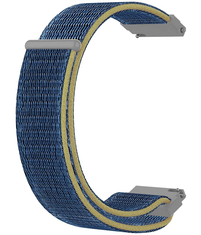     			ACM Watch Strap Nylon Soft 20mm compatible with Pebble Diva Smartwatch Sports Band Blue