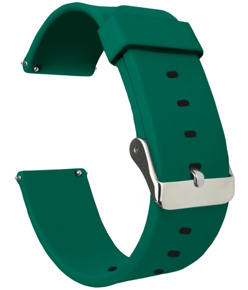     			ACM Watch Strap Silicone Belt 22mm compatible with Fire-Boltt Talk Alpha Bsw205 Smartwatch Casual Classic Band Green