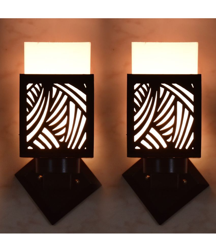     			AFAST Black Up Light Wall Lamp ( Pack of 2 )