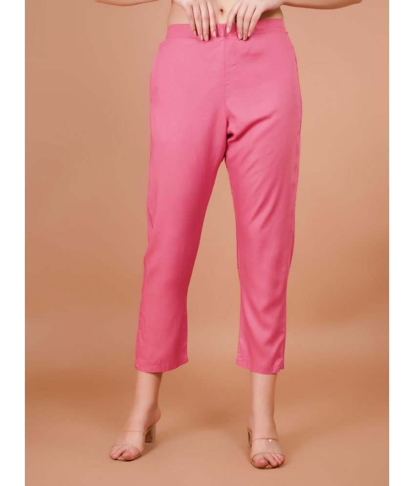     			Sufiana Pack of 1 Cotton Regular Women's Formal Pants ( Pink )