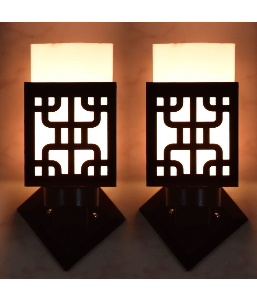     			AFAST Black Up Light Wall Lamp ( Pack of 2 )