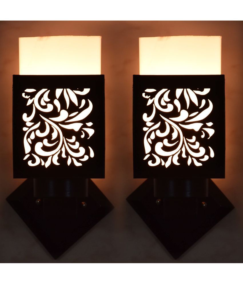     			AFAST Black Up Light Wall Lamp ( Pack of 2 )