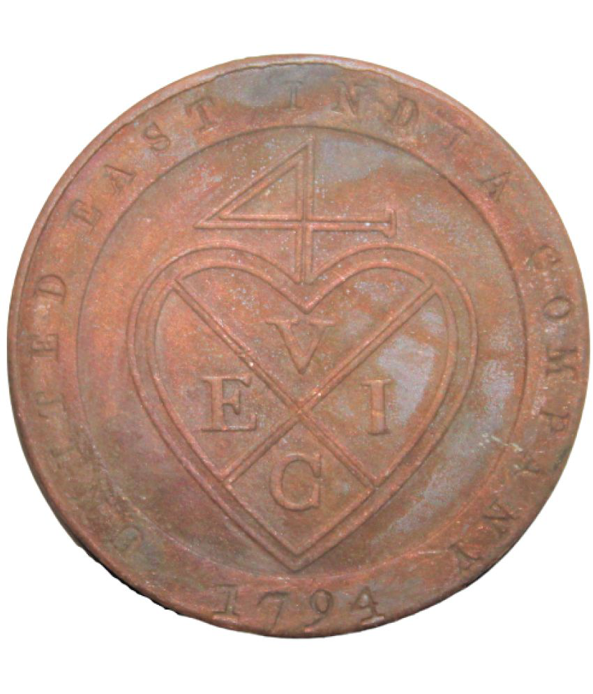     			1/48 Rupee 1794 East India Company Rare old Coin
