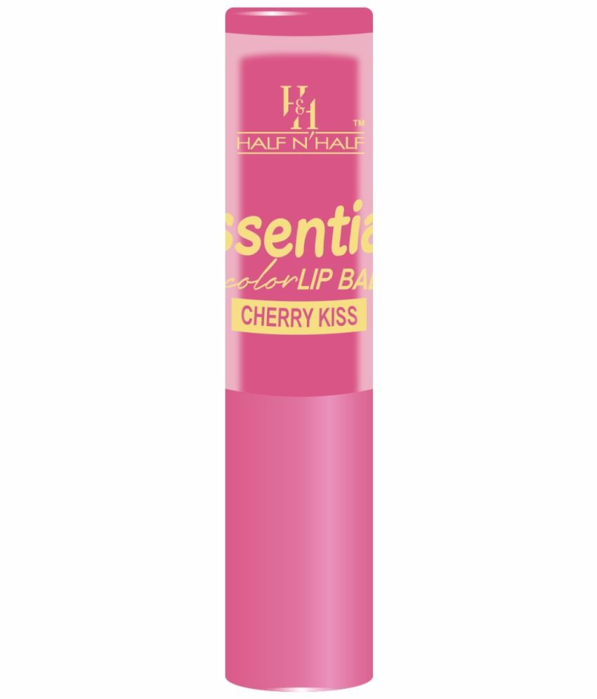     			Half N Half Makeup Girls Essential Color Lip Balm Moisturizing Lip, Cherry Kiss, Pack of 2 (7gm)