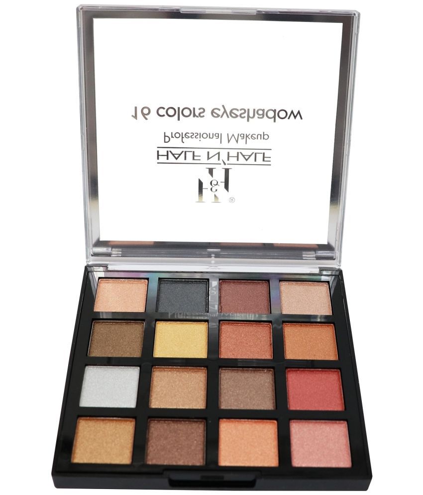     			Half N Half Professional Makeup Kit, 16 Colors Eyeshadow Multicolor Palette-02 (18g)