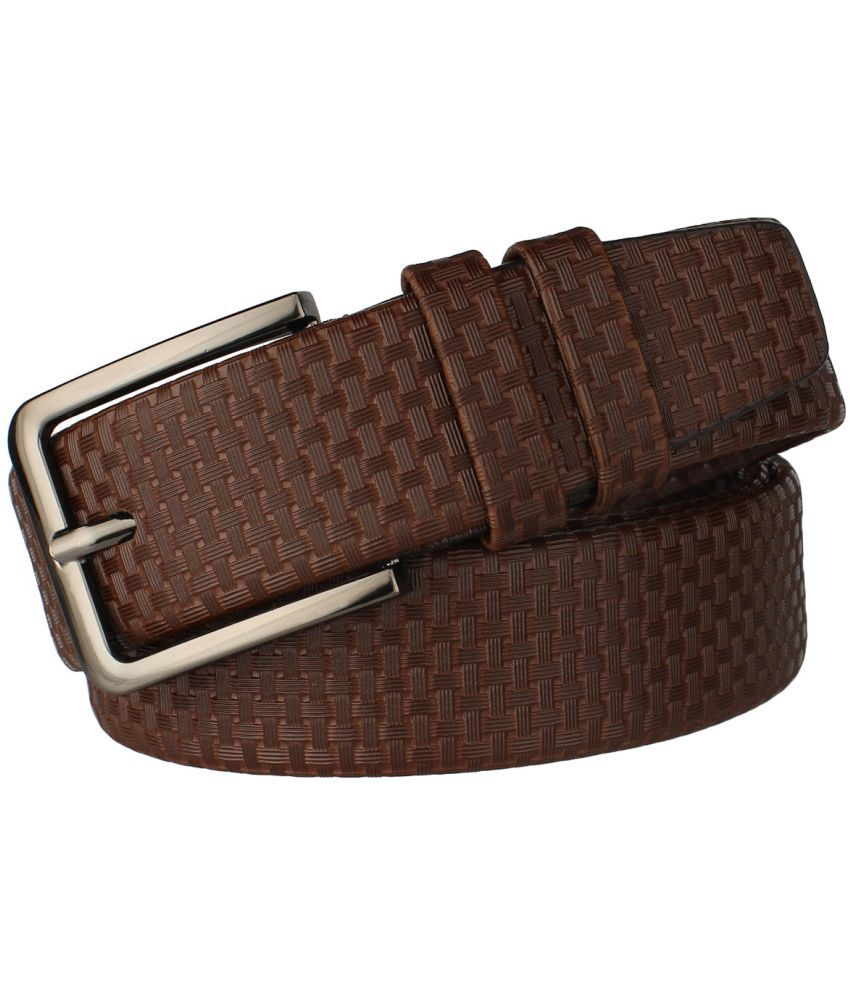     			Loopa Brown PU Formal Belt Pack of 1