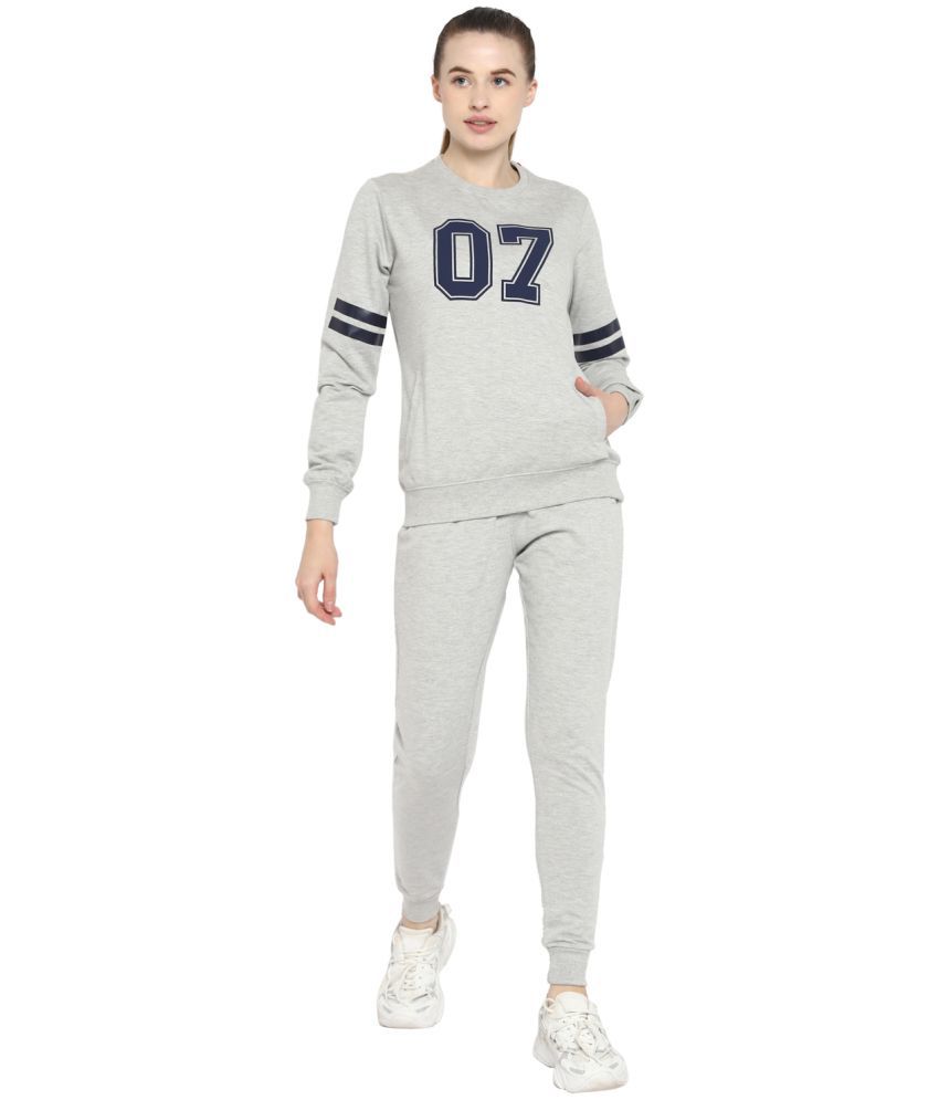     			OFF LIMITS Gray Poly Cotton Color Blocking Tracksuit - Single