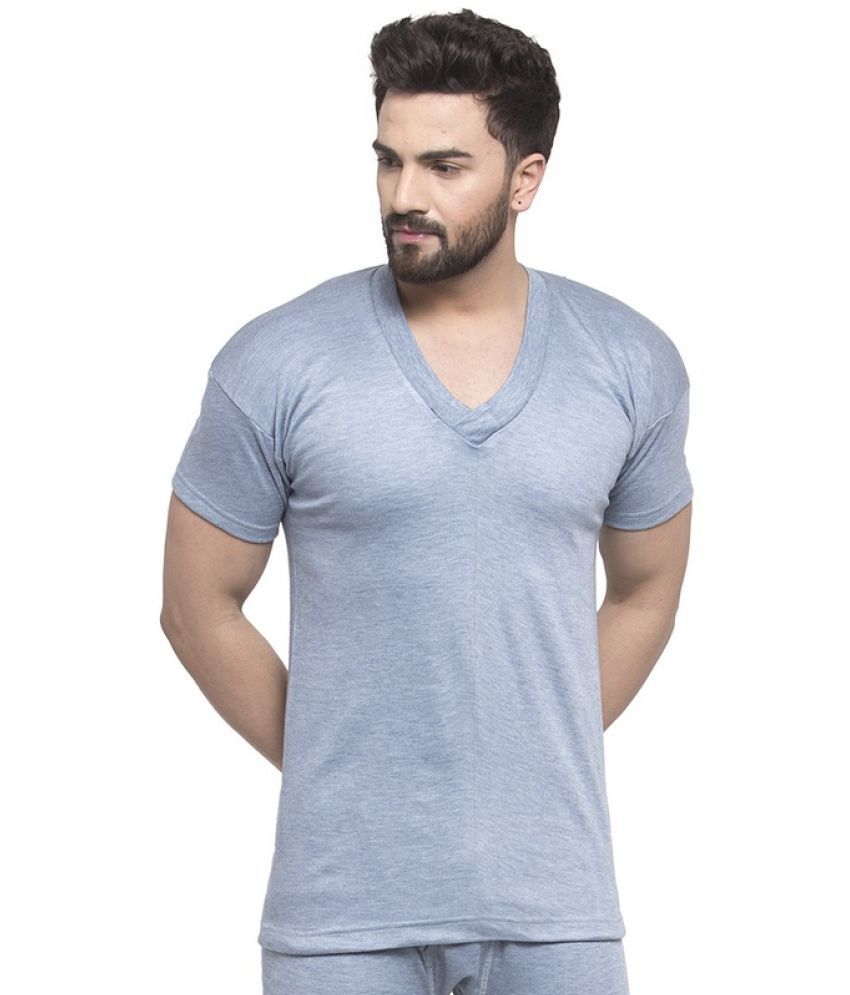     			Uzarus Pack of 1 Cotton Blend Thermal Tops For Men's ( Blue )