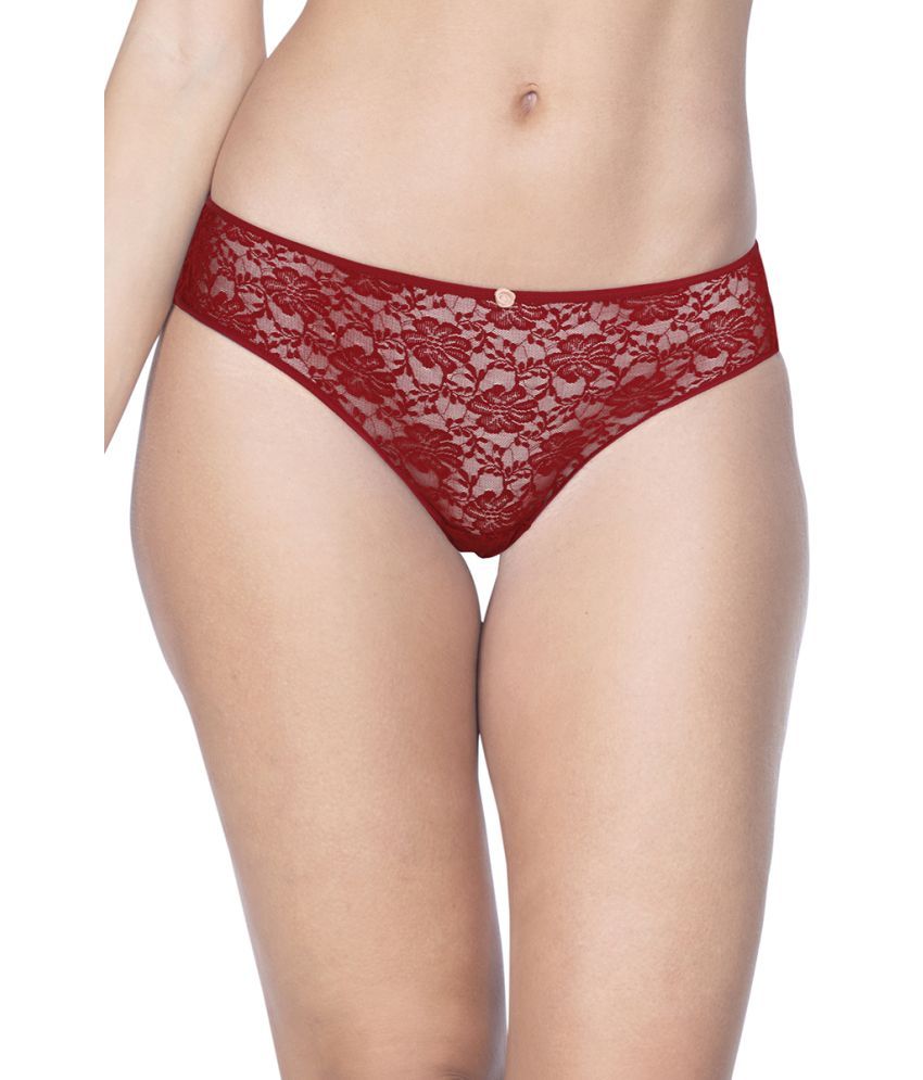     			Amante Pack of 1 Nylon Women's Bikini Panties ( Red )