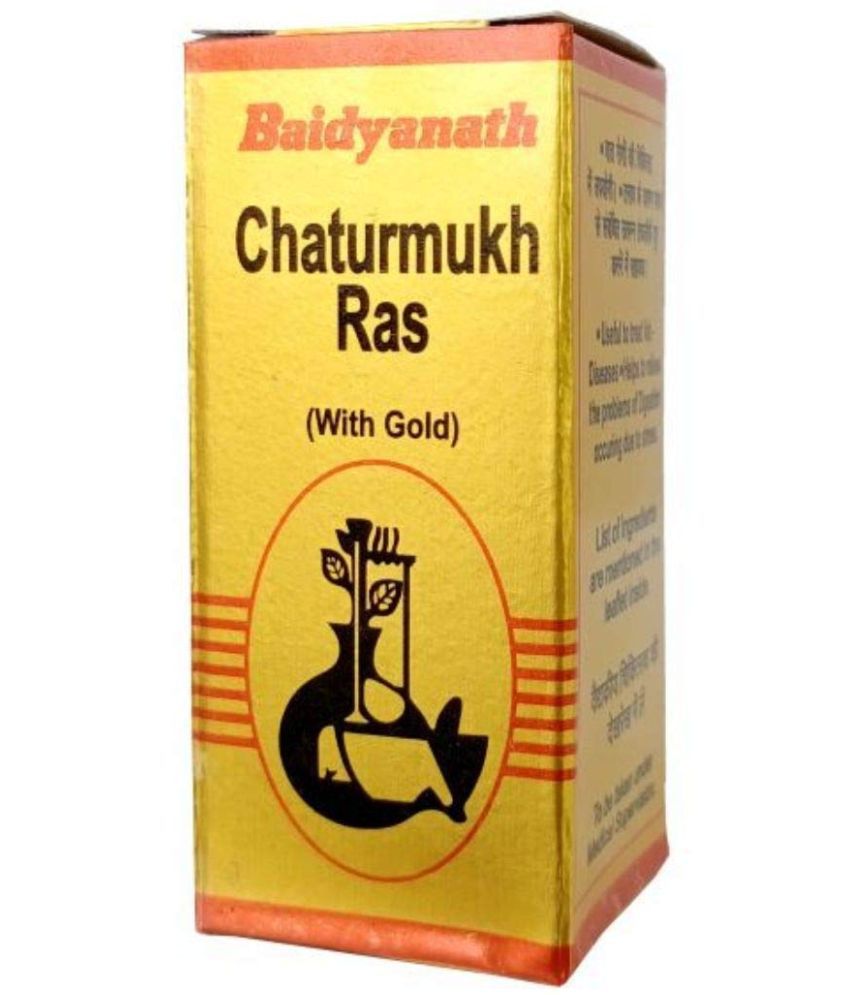     			Baidyanath Chaturmukh Ras with Gold  Tablet 10 no.s Pack Of 1