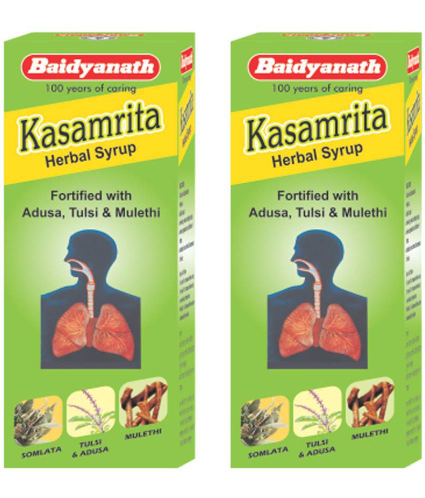     			Baidyanath Kasamrit Herbal Cough Syrup 100ml (Pack Of 2)