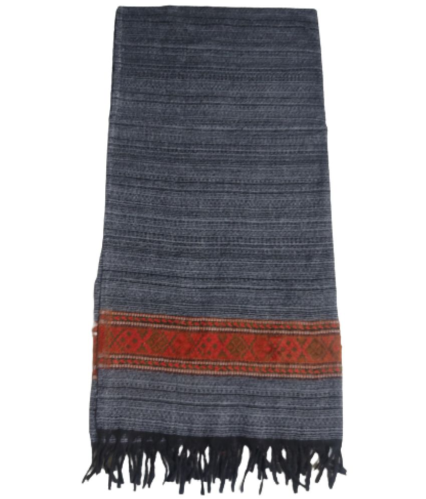     			new india trends Grey Kashmiri Shawl - Single