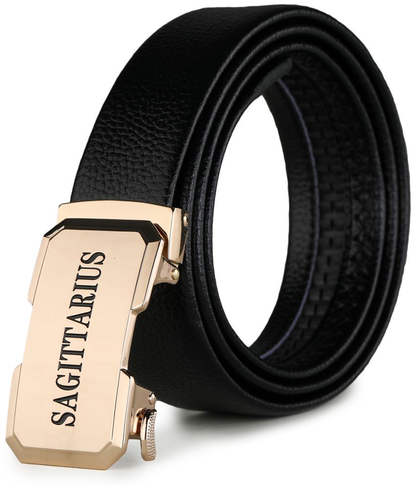     			Loopa Black PU Casual Belt Pack of 1