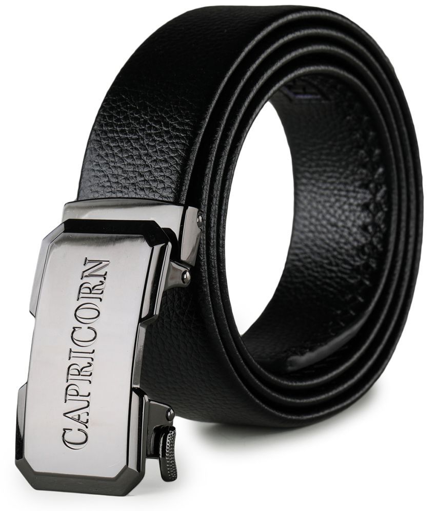     			Loopa Black PU Casual Belt Pack of 1