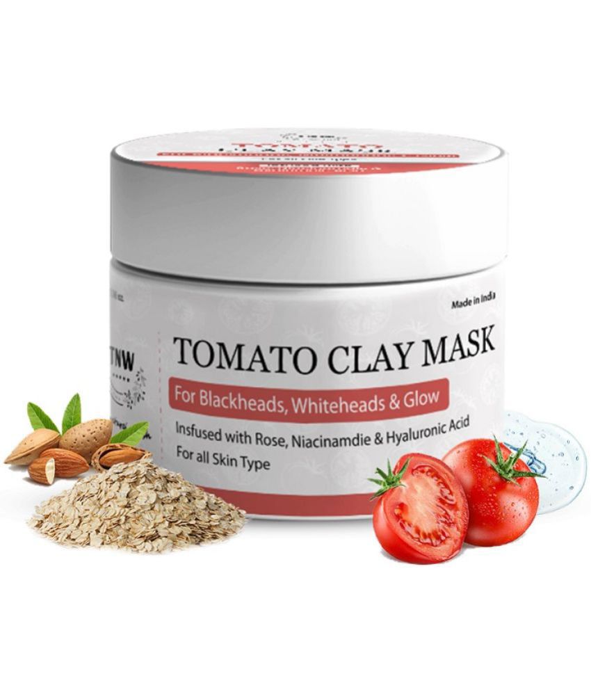     			TNW- The Natural Wash Tomato Clay Mask for Glowing Skin with Niacinamide & Hyaluronic Acid, 50g