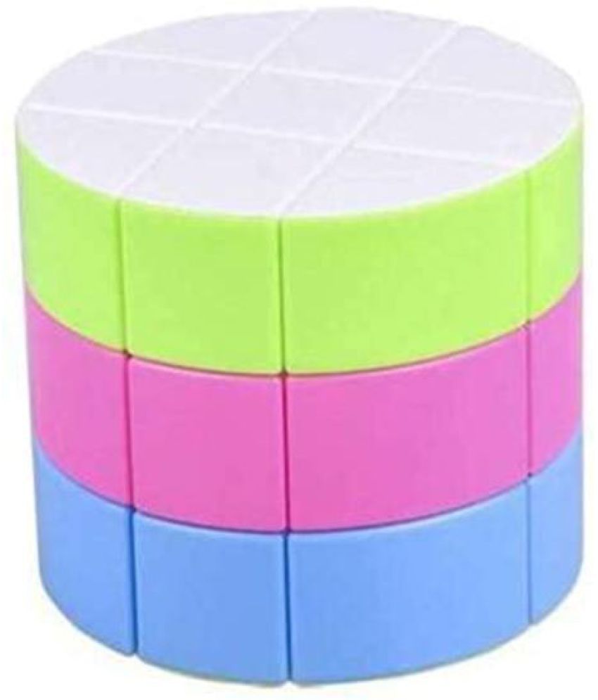 Tzoo High Speed Barrel Cube for Kids Sticker-Less Magic Cube Puzzle Game Toy (1 Pieces)