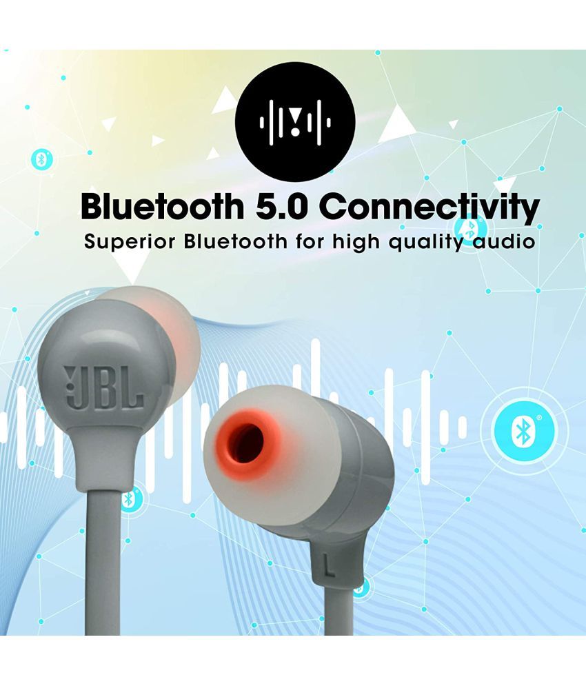 Buy JBL Tune 125BT Neckband Wireless With Mic Headphones/Earphones Gray