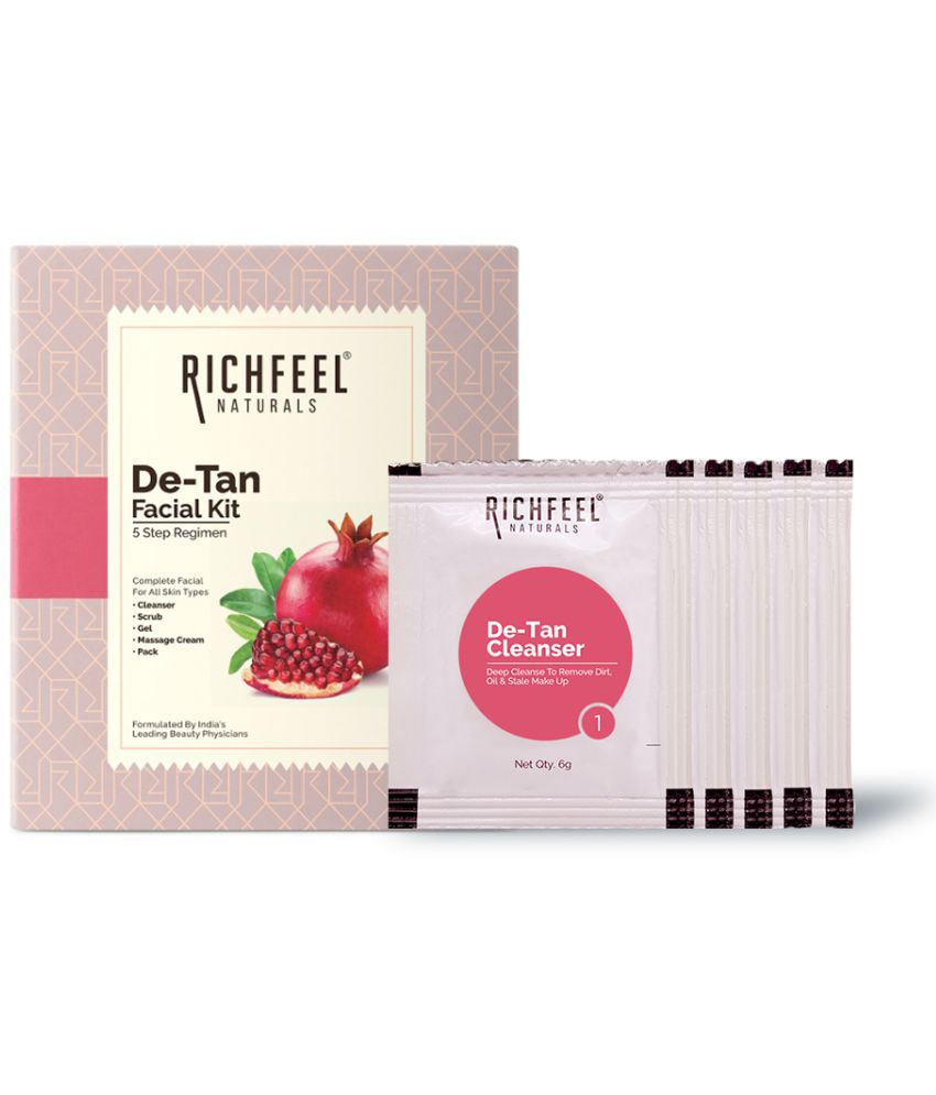     			Richfeel De-Tan Facial Kit 5x6 G for removing tan & uneven skin tone