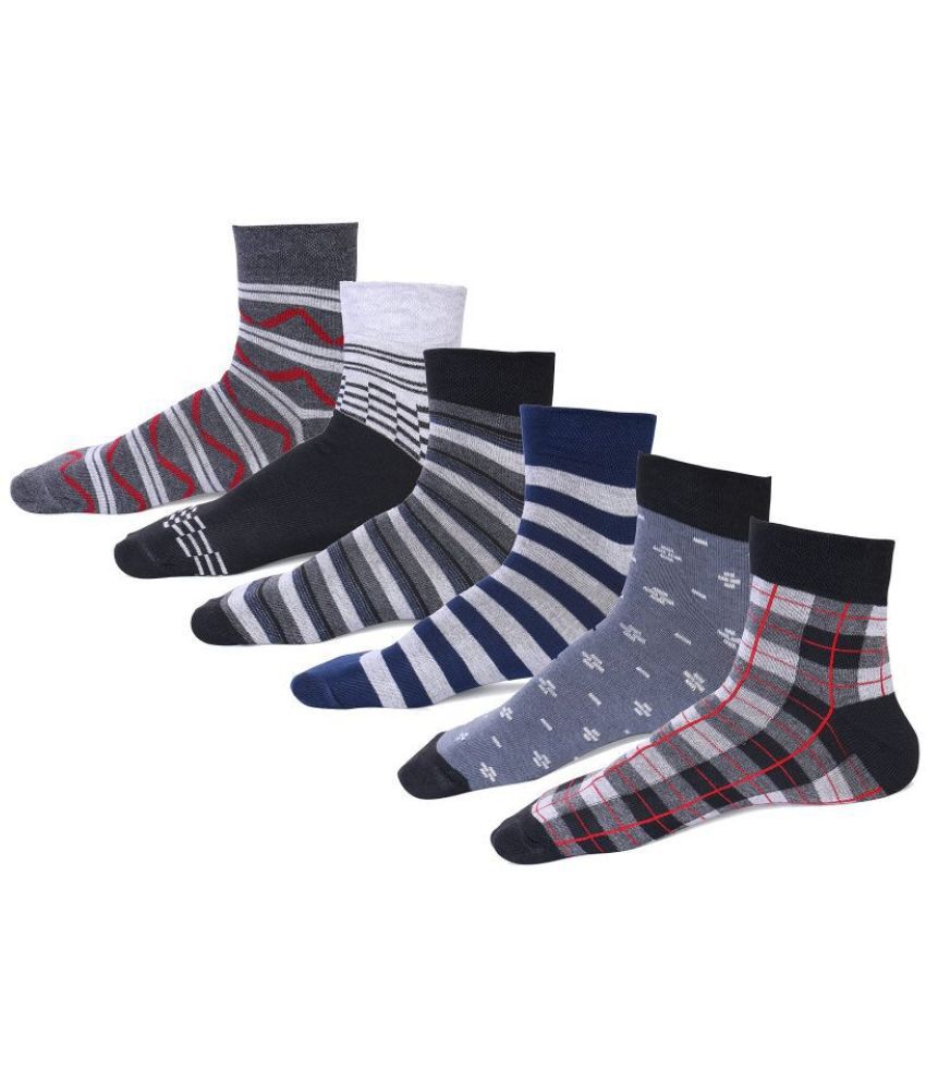     			RC. ROYAL CLASS - Cotton Men's Striped Multicolor Ankle Length Socks ( Pack of 6 )