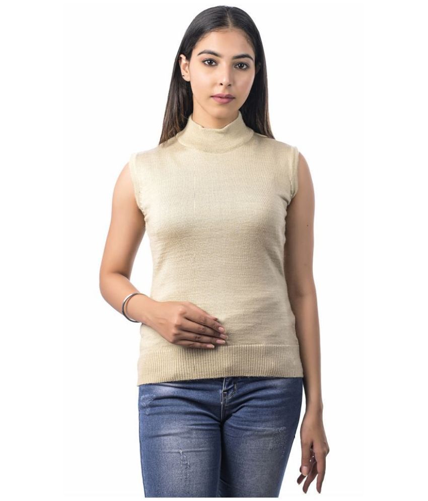     			Varenyam Acrylic Beige Pullovers - Single