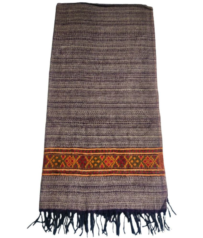     			new india trends Brown Kashmiri Shawl - Single