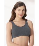 Amante Cotton Non Padded Women's Cami bra ( Grey )